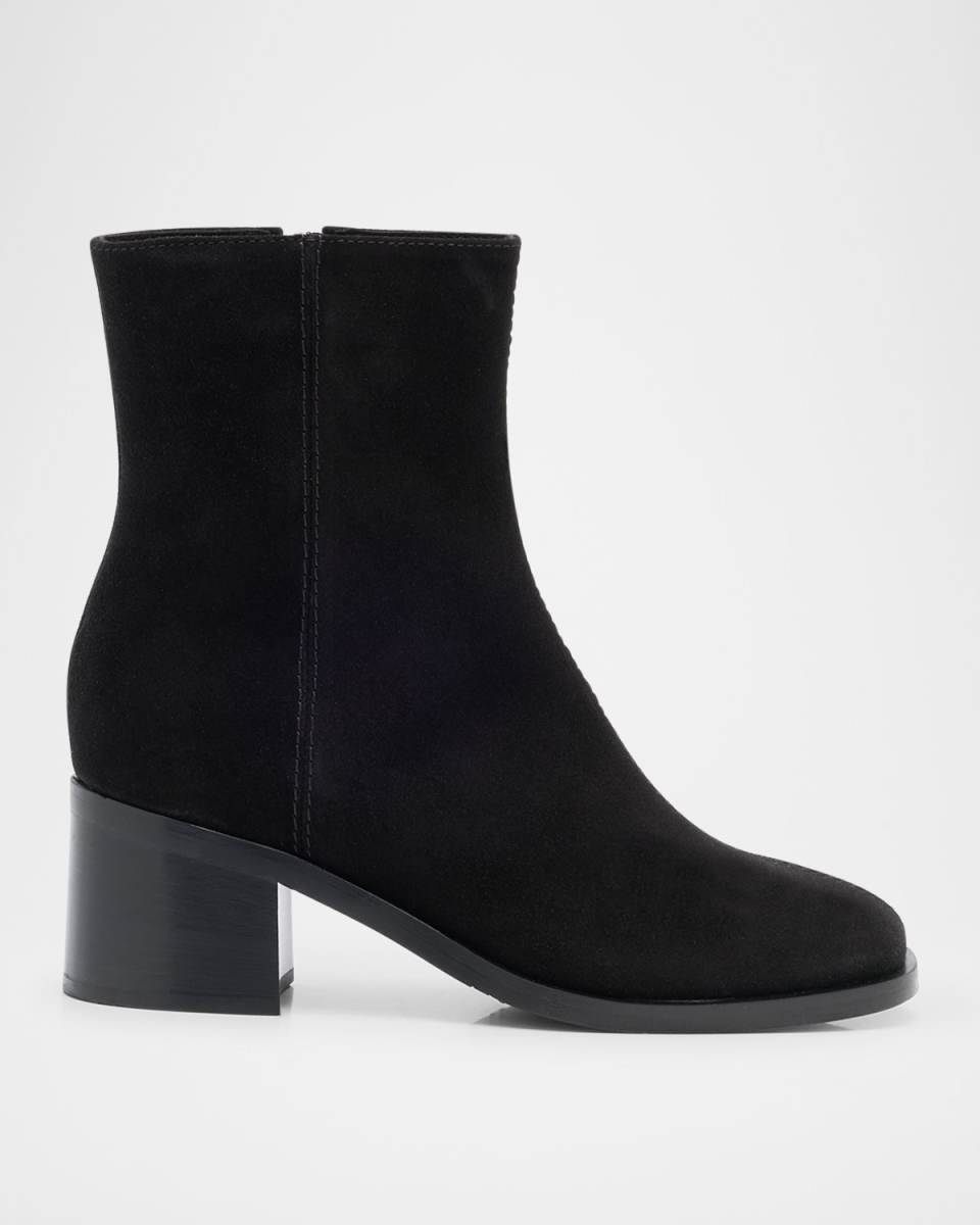Julie Waterproof Suede Booties